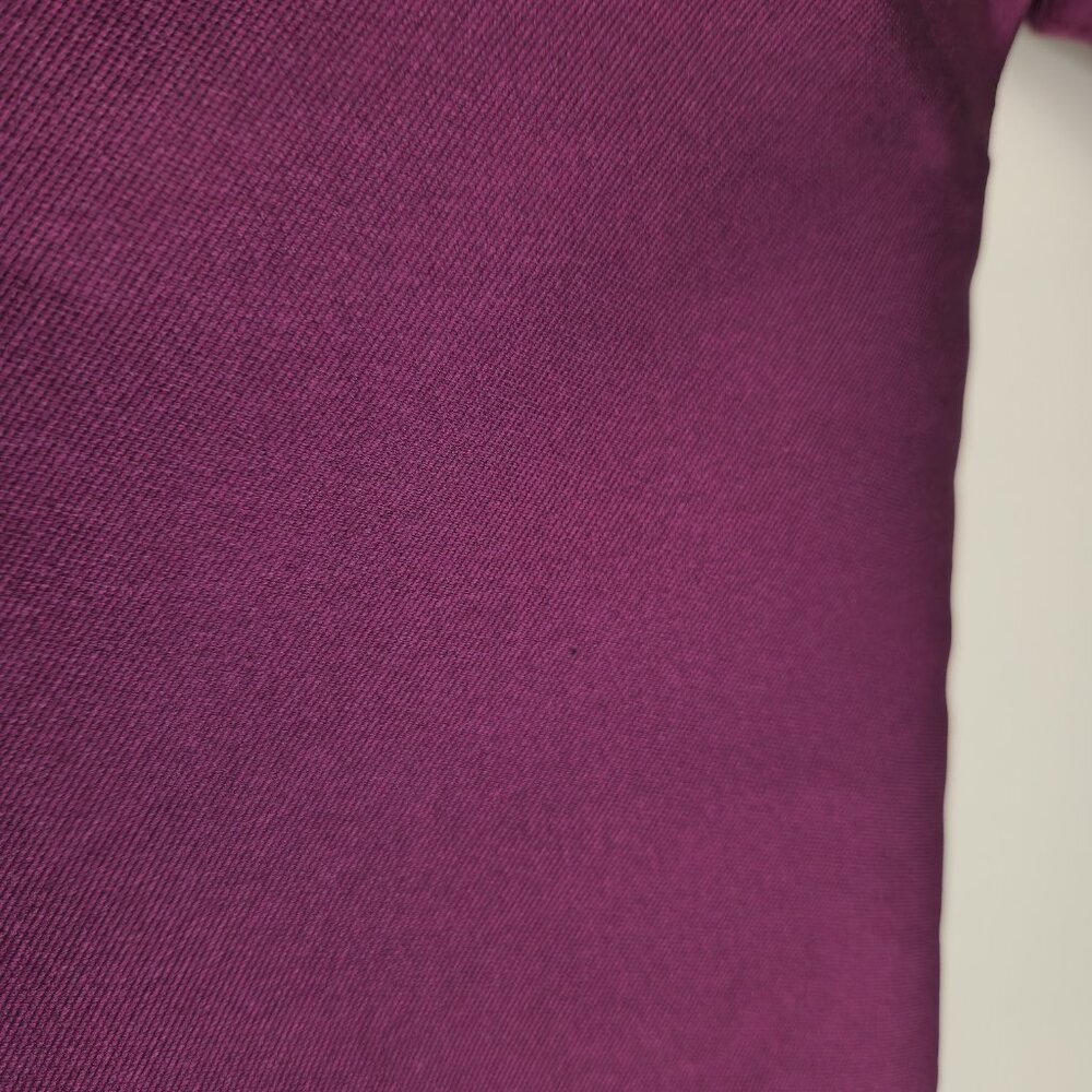 NWT Carven Size 8US Violet Short Sleeve T-shirt en mika Zipper Back Relaxed Fit - Picture 8 of 13